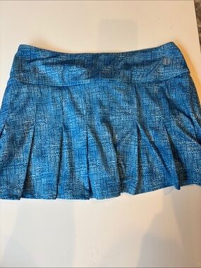 Eleven by Venus Williams tennis pickleball pleated skirt blue tribal athletic M